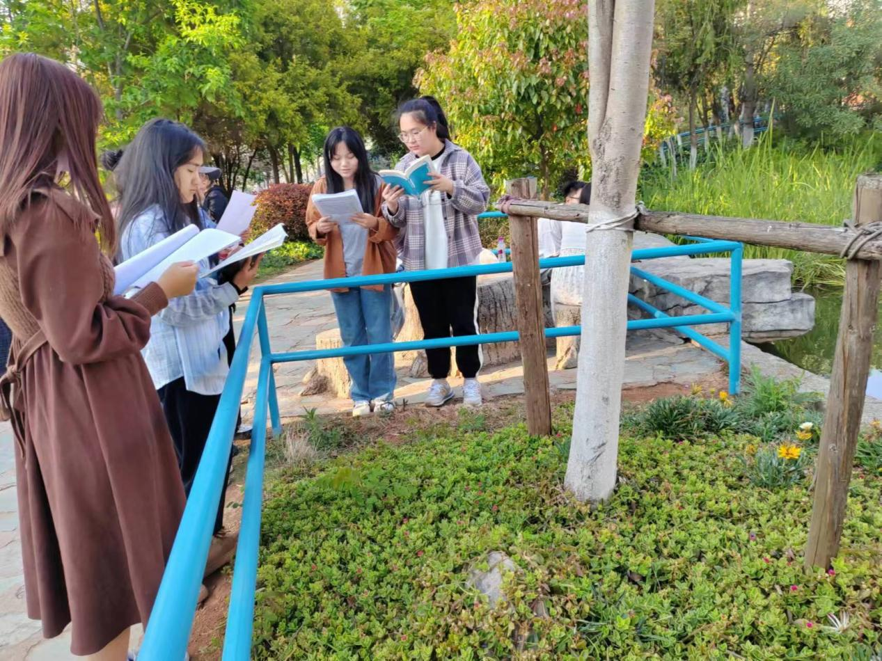 学风建设|霞光浸润疲惫心灵，晚读为梦注入活力 第 2 张